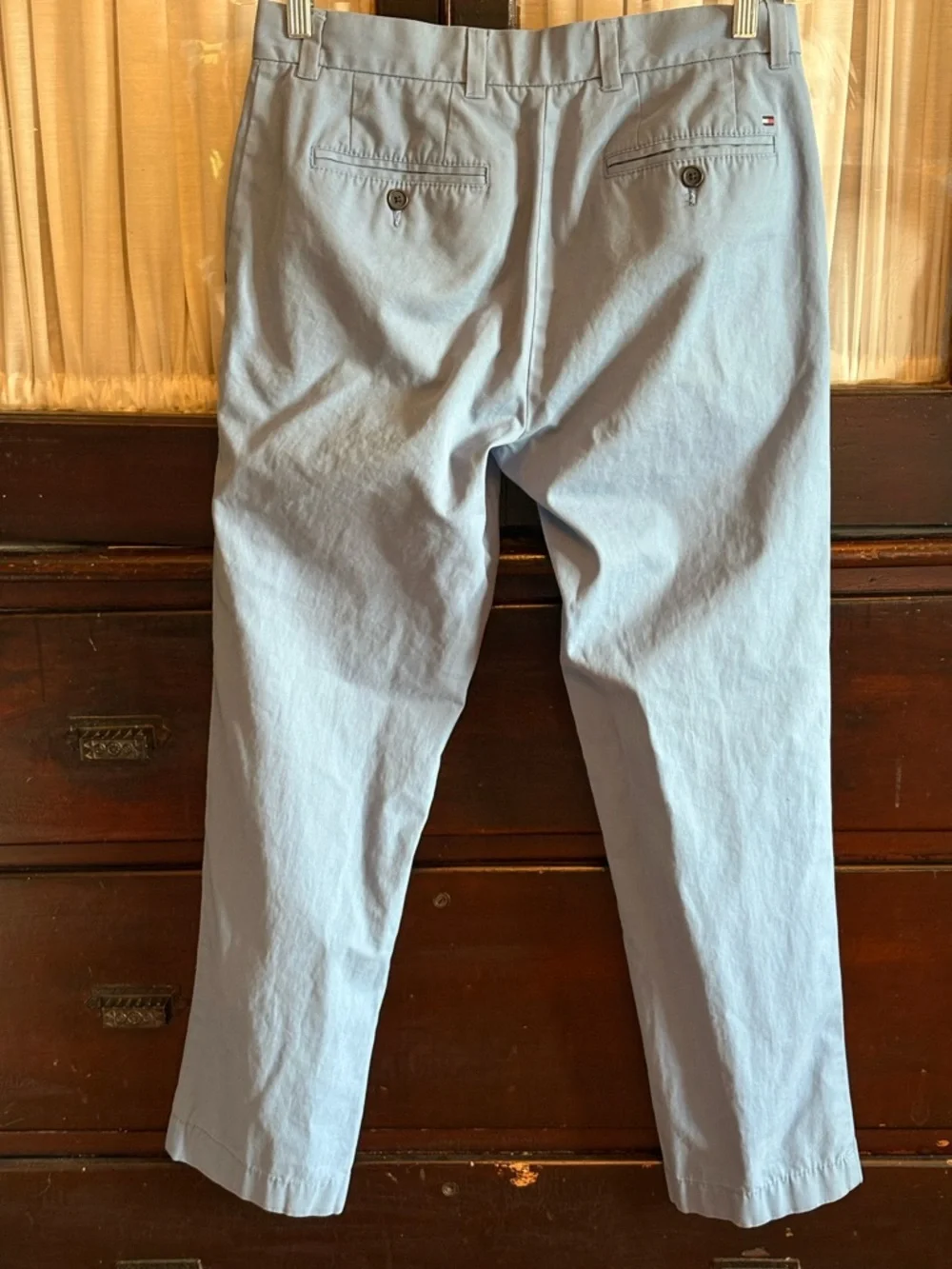 Tommy Hilfiger Light Blue Straight Chinos